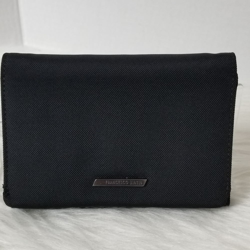 FRANCESCO BIASIA BLACK TRI- FOLD WALLET